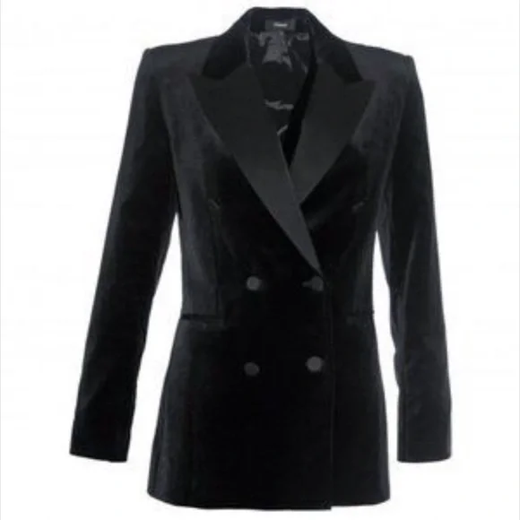 NWOT Theory Velvet Tuxedo Blazer - Picture 6 of 11